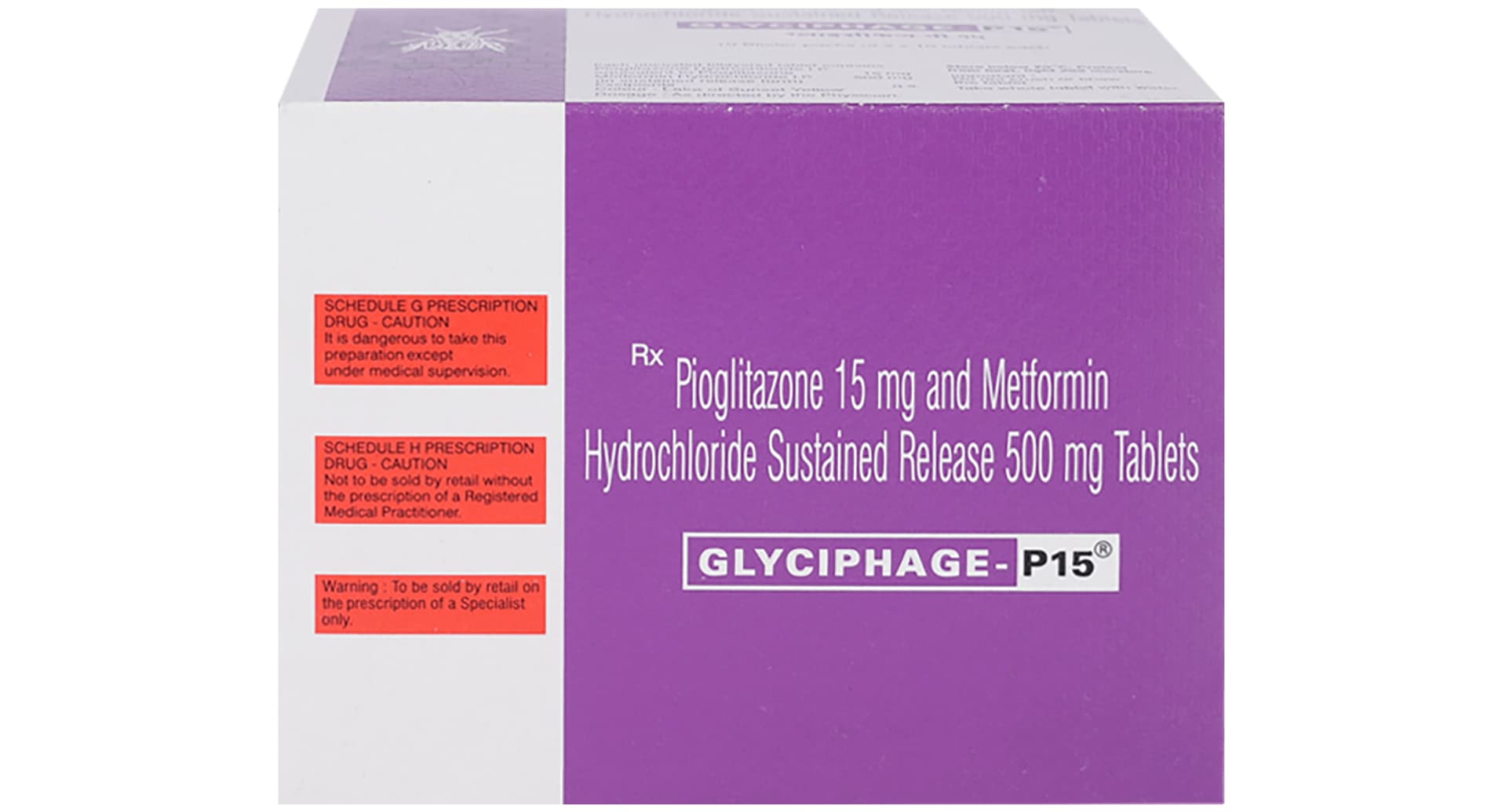Glyciphage P 15mg/500mg Tablet SR - Image 3