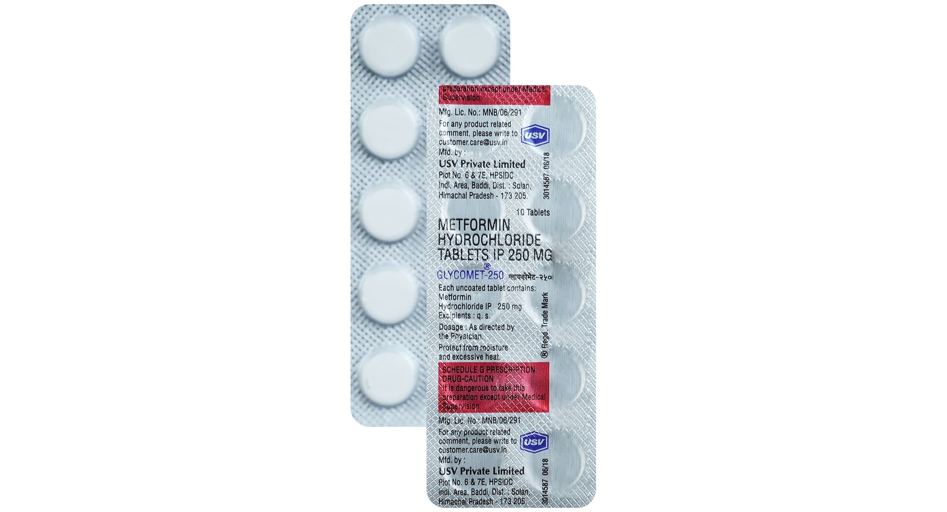 Glycomet 250 Tablet