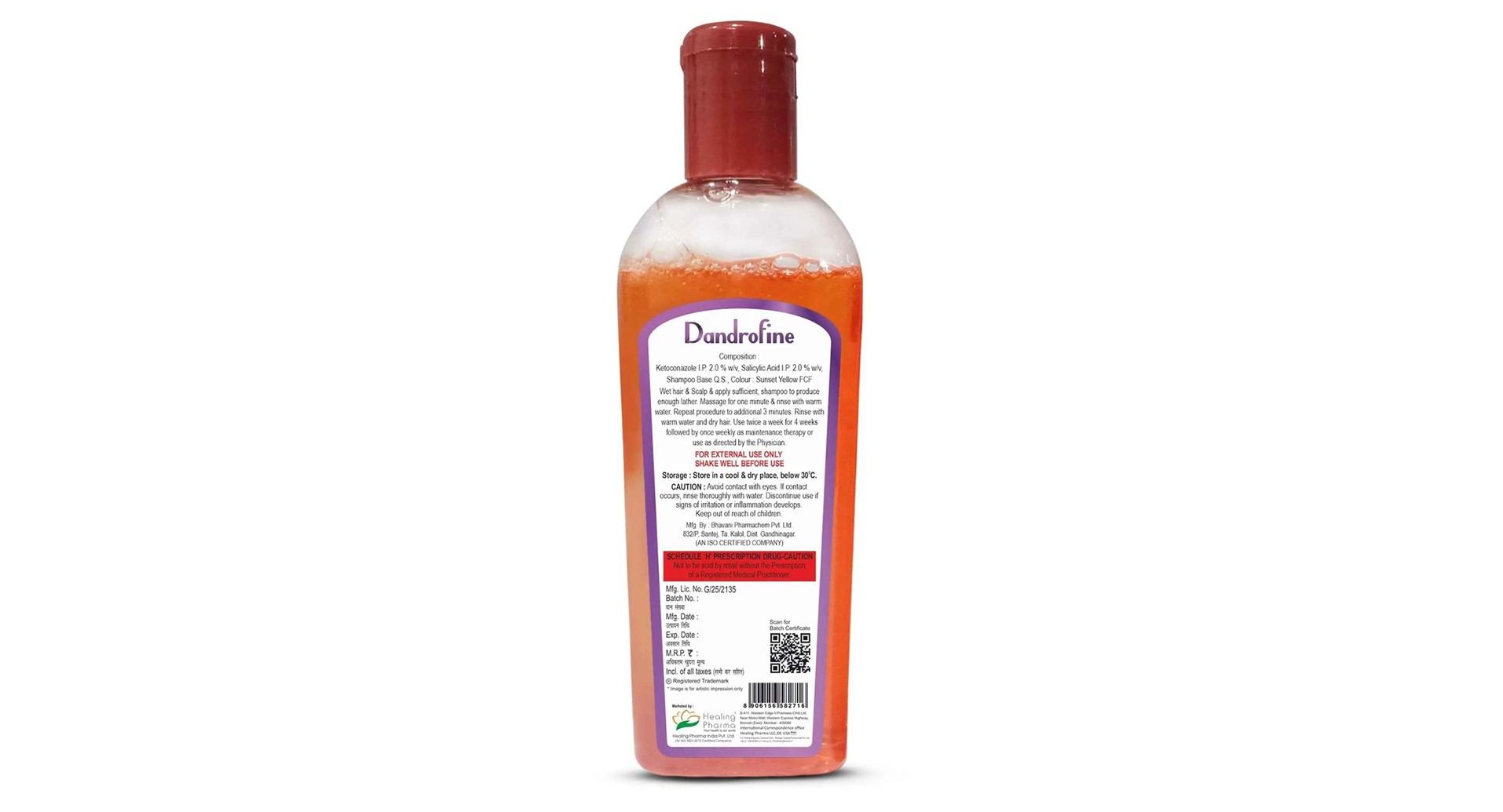 Healing Pharma Dandrofine Anti Dandruff Shampoo - Image 4