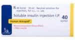 Human Actrapid 40IU/ml Solution for Injection
