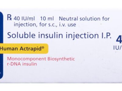 Human Actrapid 40IU/ml Solution for Injection