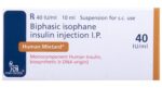 Human Mixtard 40IU/ml Suspension for Injection