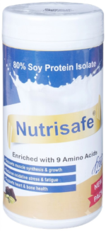 Nutrisafe 80% Soy Protein Isolate Powder Chocolate and Cardamom Sugar Free