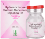 Cortilup 100mg hydrocortisone sodium succinate injection Lupin box and vial