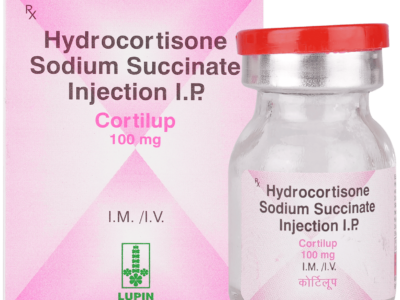 Cortilup 100mg hydrocortisone sodium succinate injection Lupin box and vial