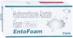 Entofoam Rectal Foam Hydrocortisone Acetate 10% w/w Cipla box front