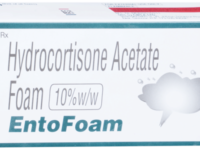 Entofoam Rectal Foam Hydrocortisone Acetate 10% w/w Cipla box front