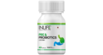 Inlife Pre and Probiotics for Gut Health capsule bottle of 60 capsules