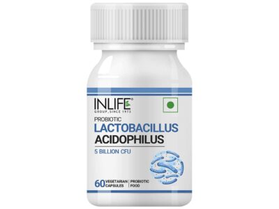 Inlife Probiotic Lactobacillus Acidophilus 5 Billion CFU Vegetarian Capsule