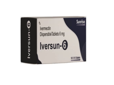 Iversun 6mg Ivermectin Tablets box front view