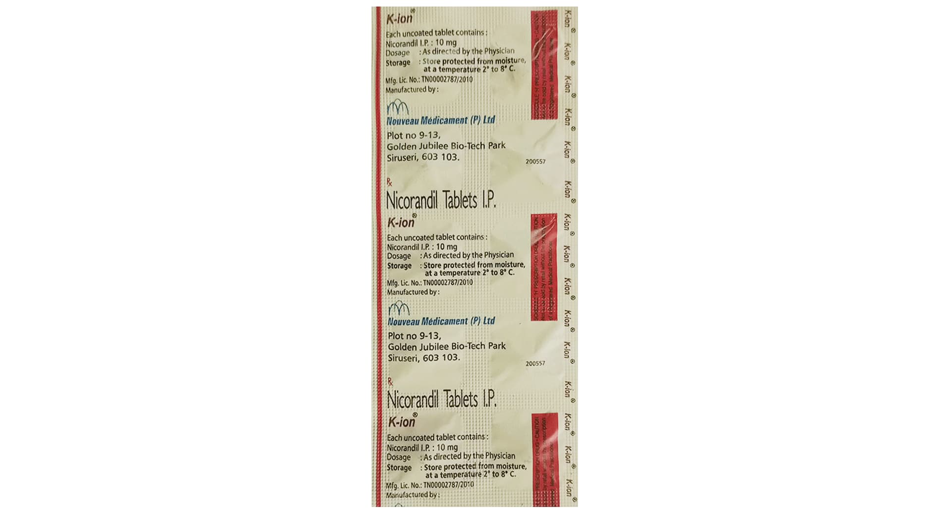 K-Ion 10mg Tablet