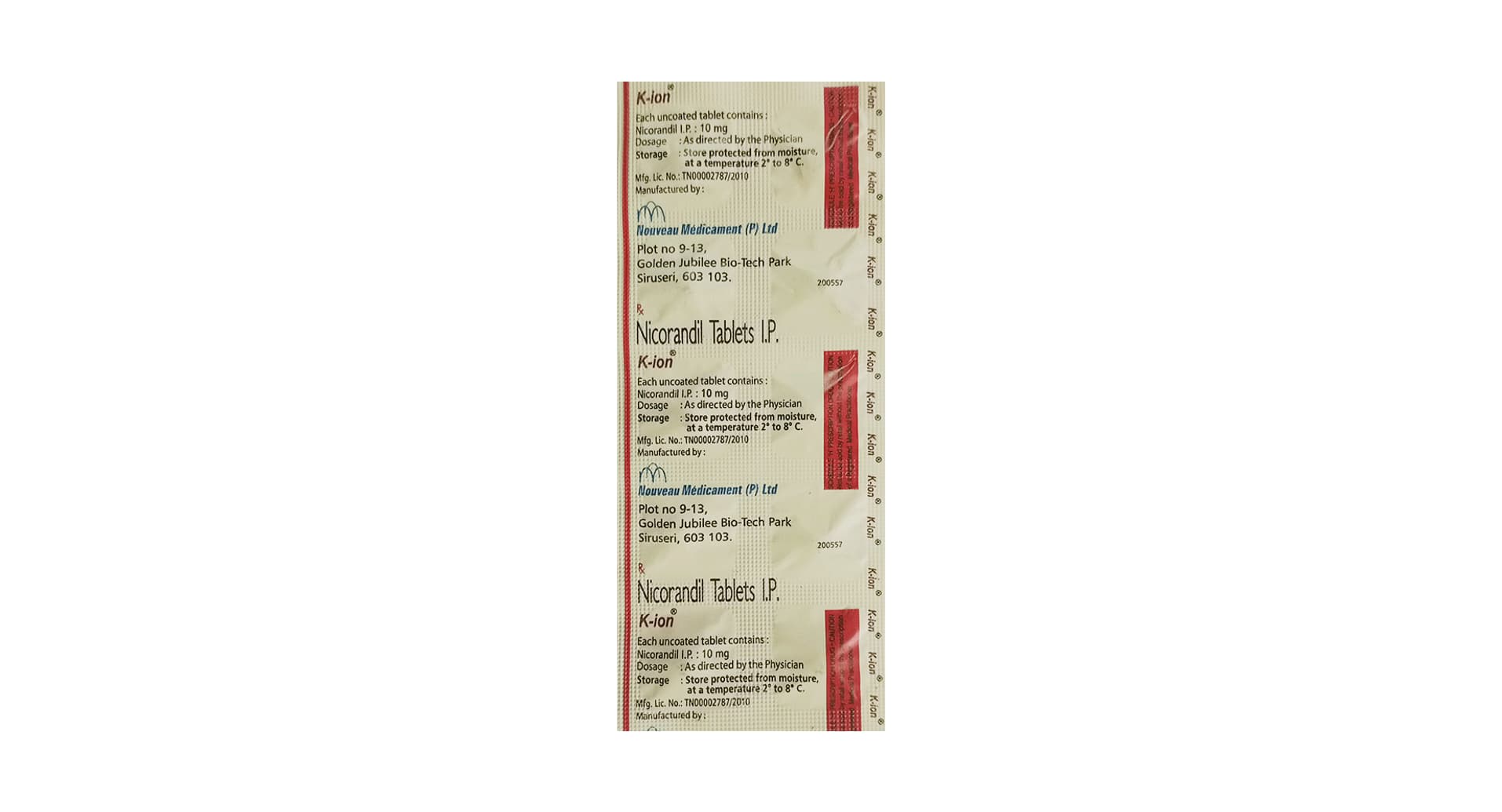 K-Ion 10mg Tablet - Image 3