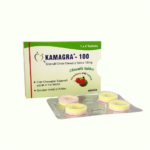 Kamagra Chewable Tablet Sildenafil Citrate 100mg strawberry lemon box and blister