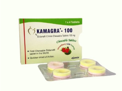 Kamagra Polo 100 Mg Chewable Tablet - Sildenafil Citrate 100 mg, strip of 4 chewable tablets by Ajanta Pharma