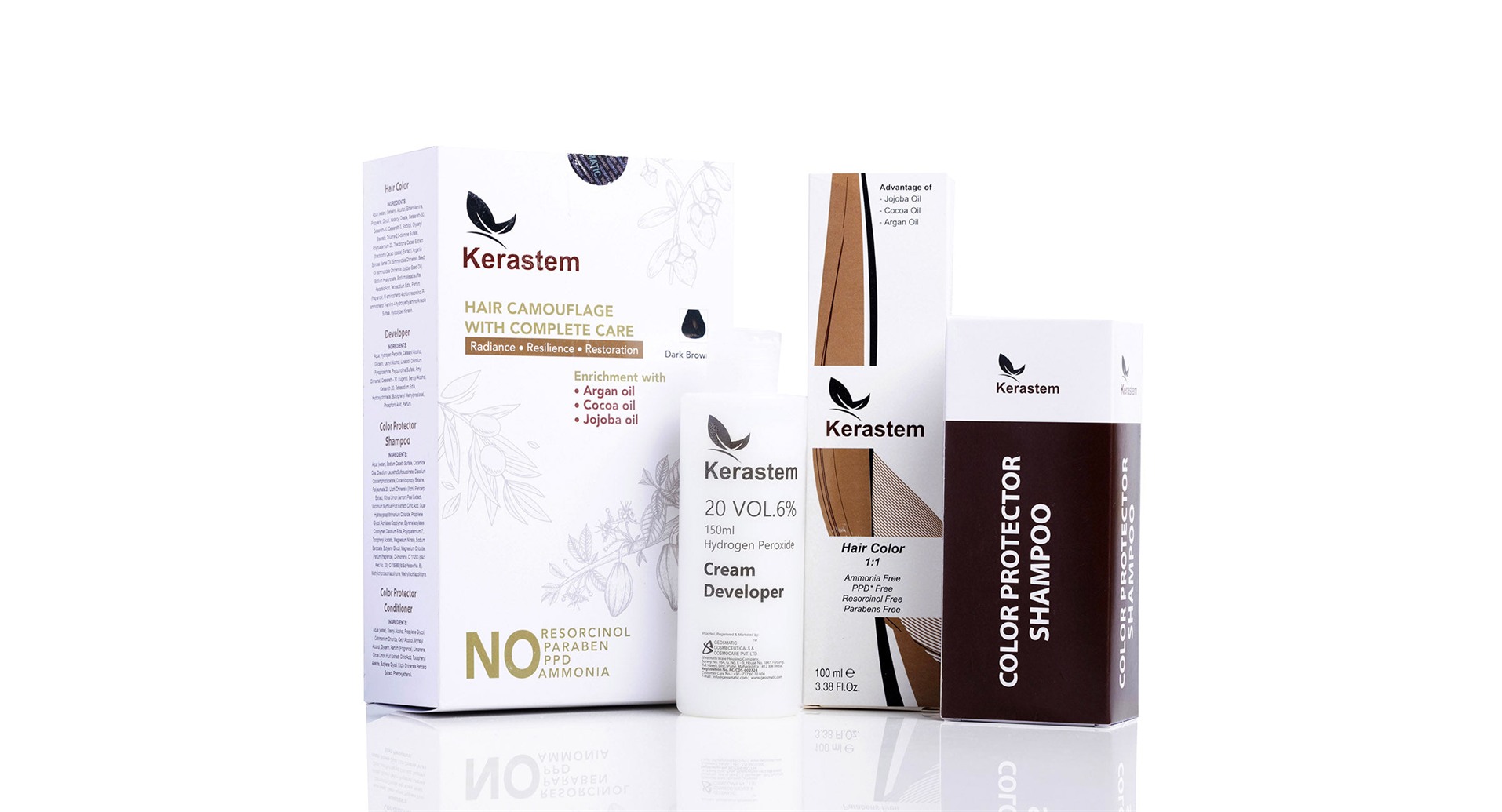 Kerastem Hair Color 3 Dark Brown