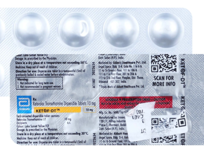 Ketof-DT Tablet Ketorolac 10mg pack