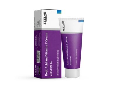 Zeeglow KC Kojic Acid and Vitamin C Cream 20gm tube and box