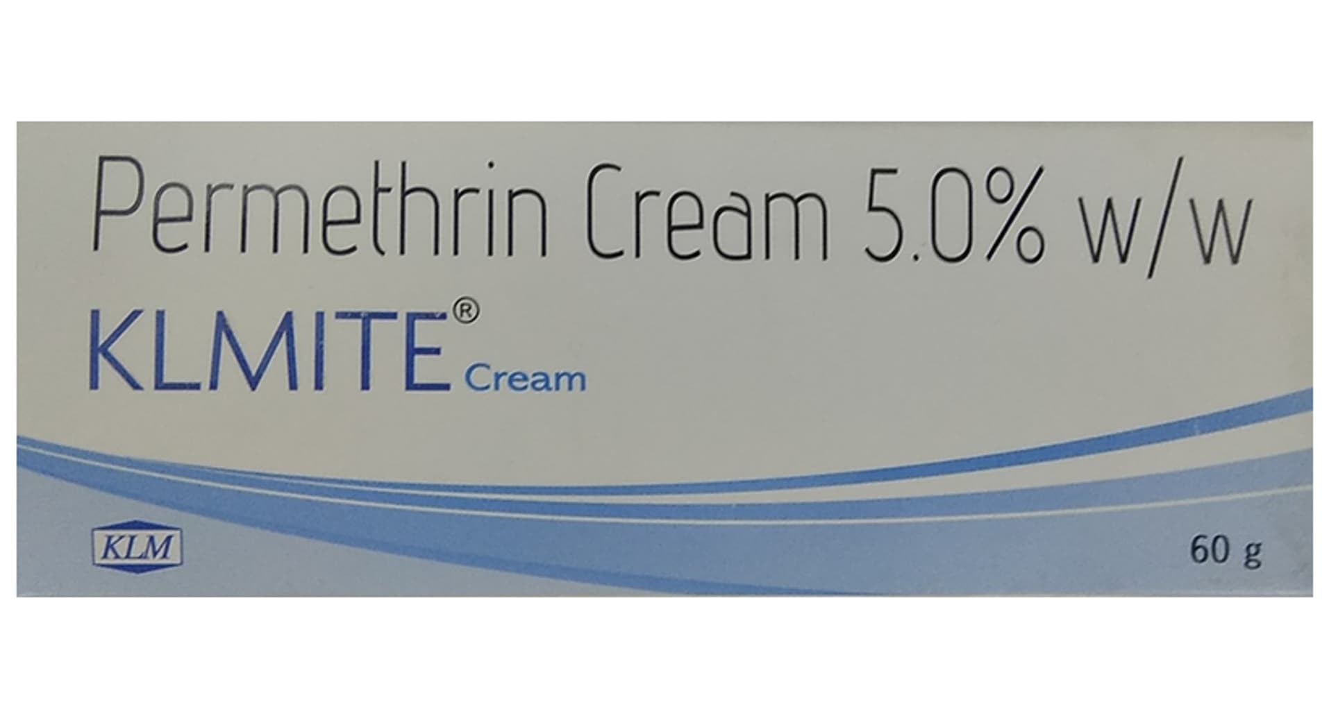 Klmite Cream 60g - Permethrin 5% w/w scabies cream front pack