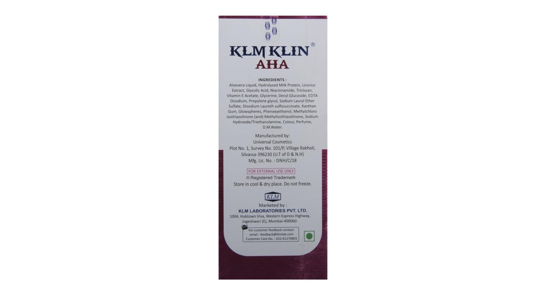 Klmklin AHA Skin Rejuvenating & Refreshing Face Wash Gel - Image 2