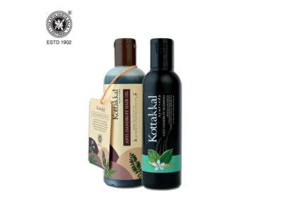 Kottakkal Anti Dandruff Oil & Shampoo Combo Pack