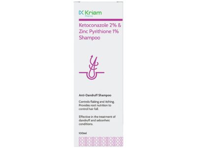Kriam Pharma Ketoconazole & Zinc Pyrithione Shampoo