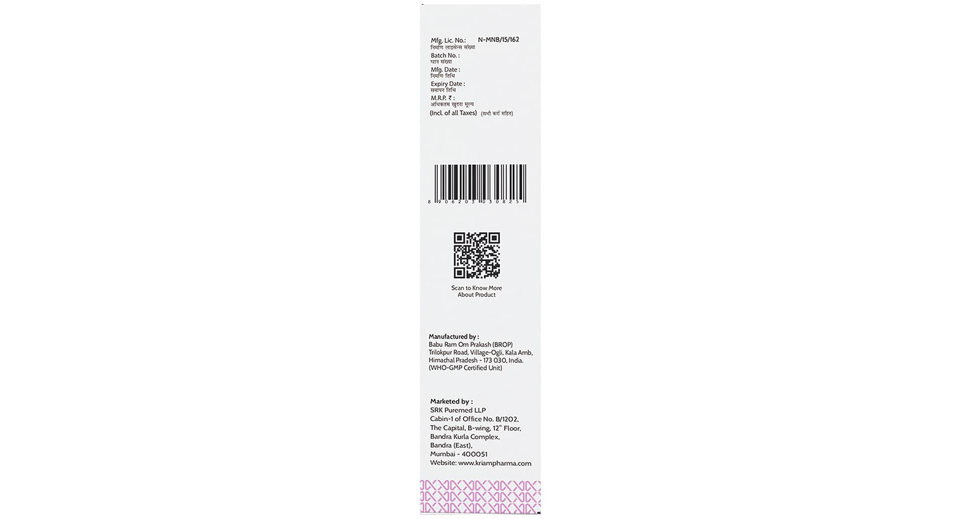 Kriam Pharma Ketoconazole & Zinc Pyrithione Shampoo - Image 3