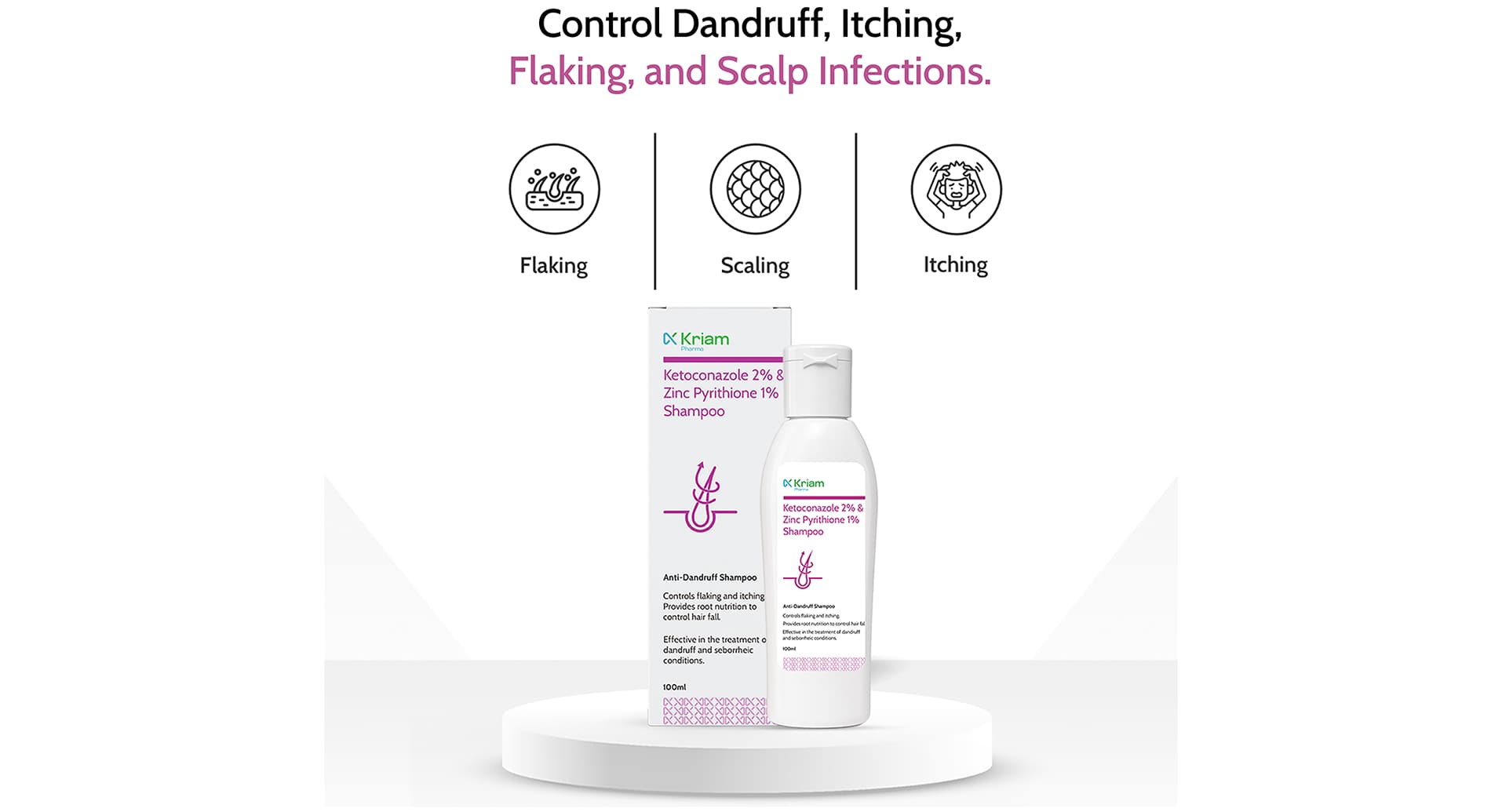Kriam Pharma Ketoconazole & Zinc Pyrithione Shampoo - Image 5