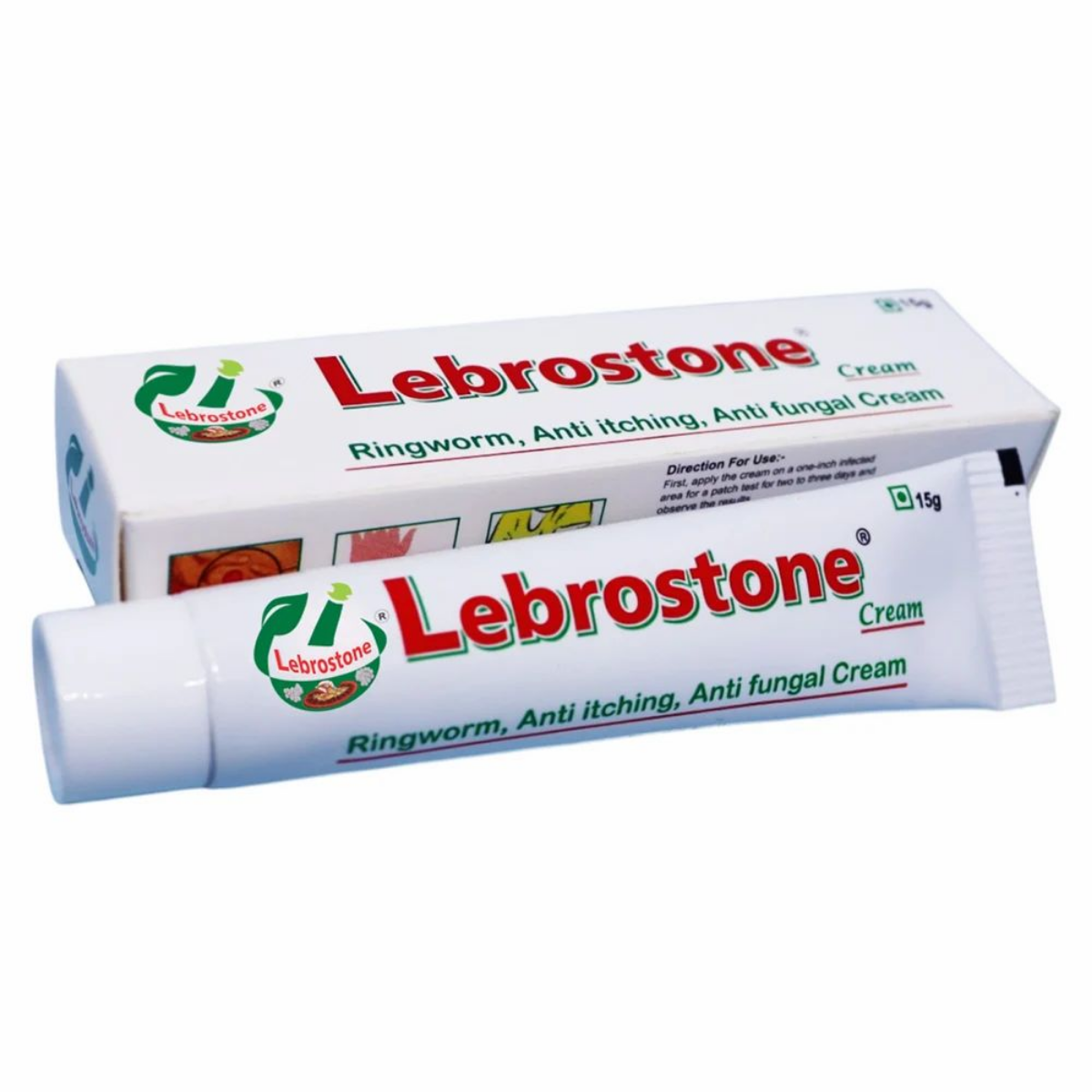 Lebrostone Cream 15 g Ayurvedic anti-fungal cream tube and carton