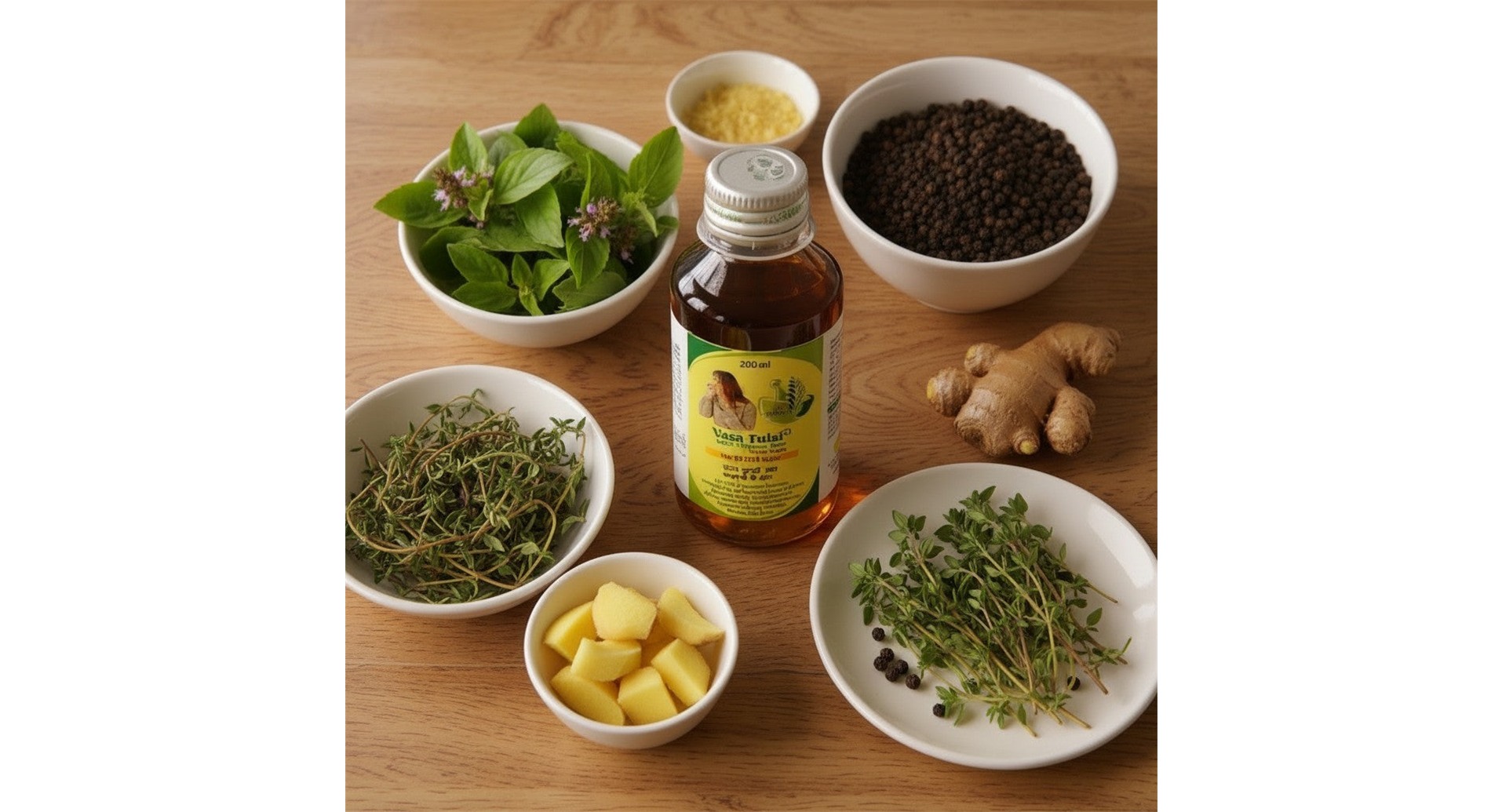 Lee's Vasa Tulsi with Thymus Plus Syrup Sugar Free - Image 3