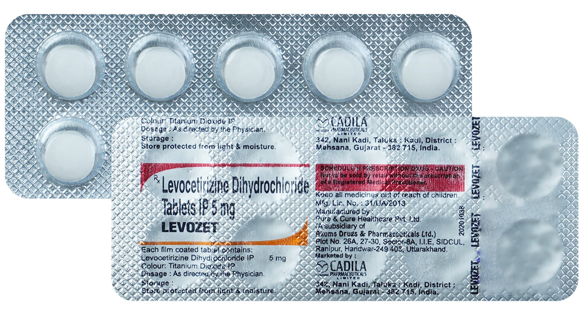 Levozet 5mg Tablet - Image 2