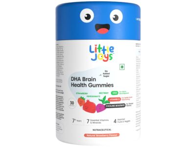Little Joys DHA Brain Health Gummies for 7+ Years Natural Strawberry
