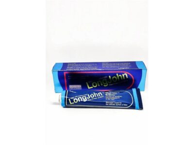 LongJohn massage cream tube and box with king size super-form label