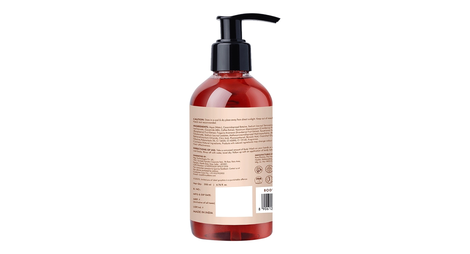 mCaffeine Coffee Body Wash with Berries - Image 2