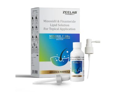 Minoxil F 10% Topical Solution 60ml bottle and box