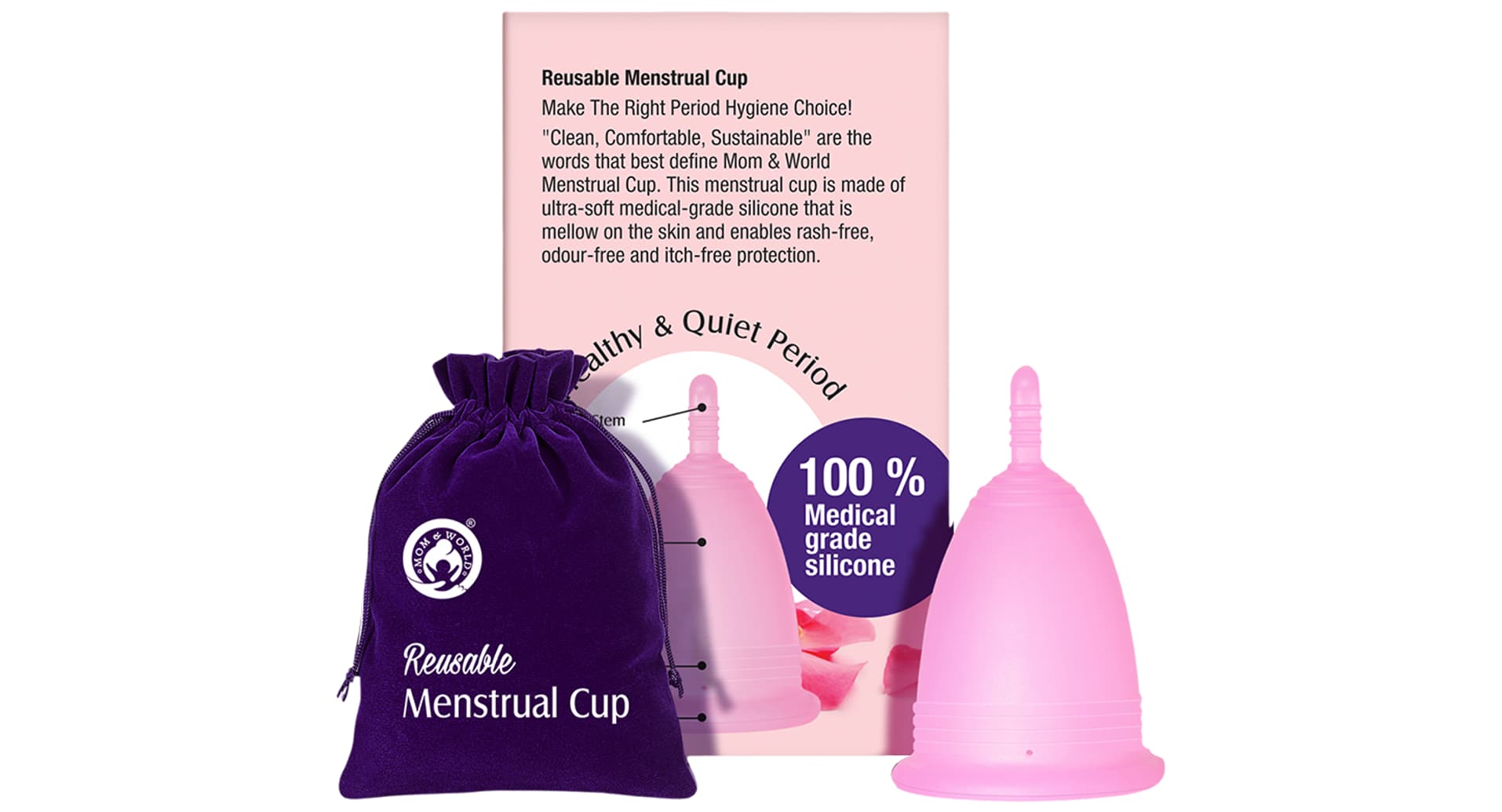 Mom & World Reusable Menstrual Cup - Image 3
