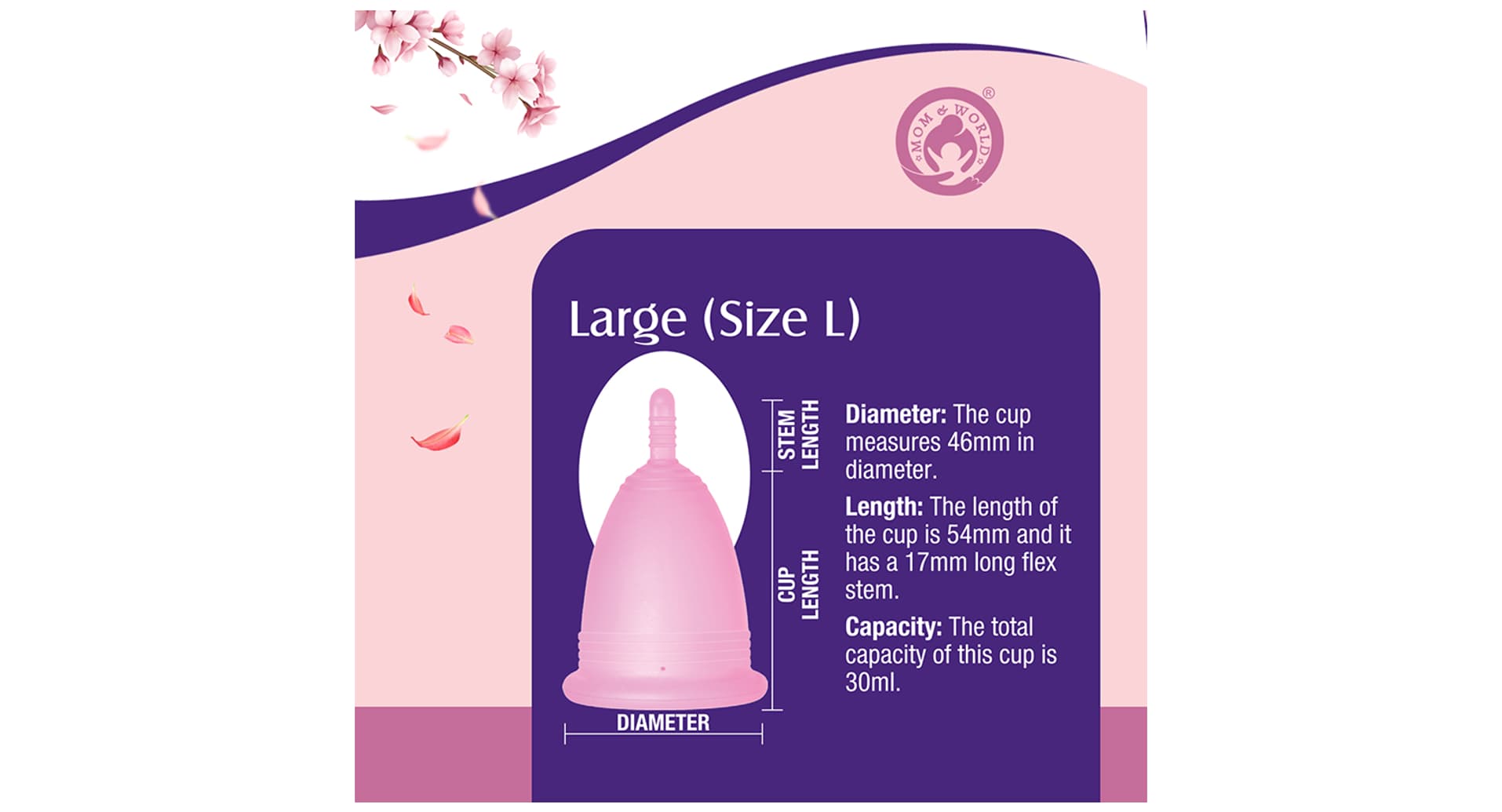 Mom & World Reusable Menstrual Cup - Image 5