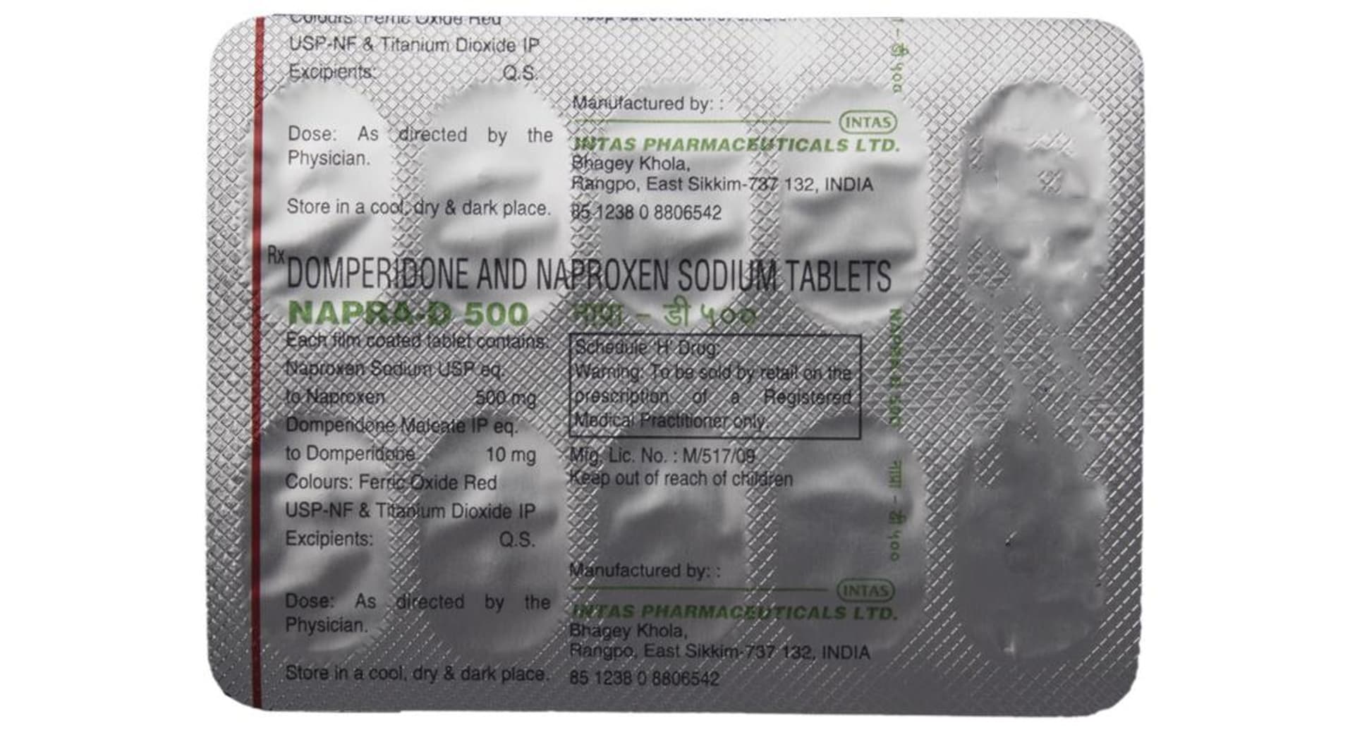 Napra D 500 Tablet