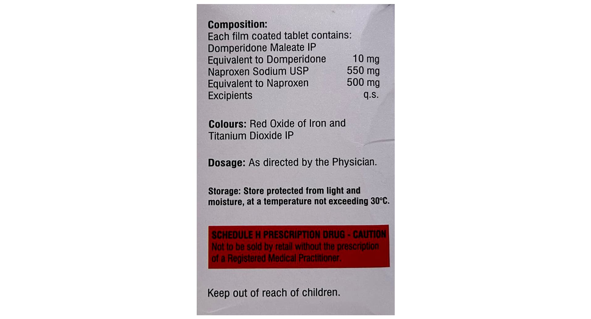 Naprowel Forte 500mg/10mg Tablet - Image 2