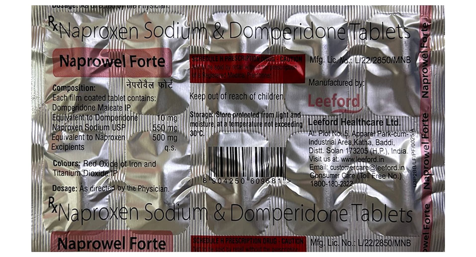 Naprowel Forte 500mg/10mg Tablet - Image 4