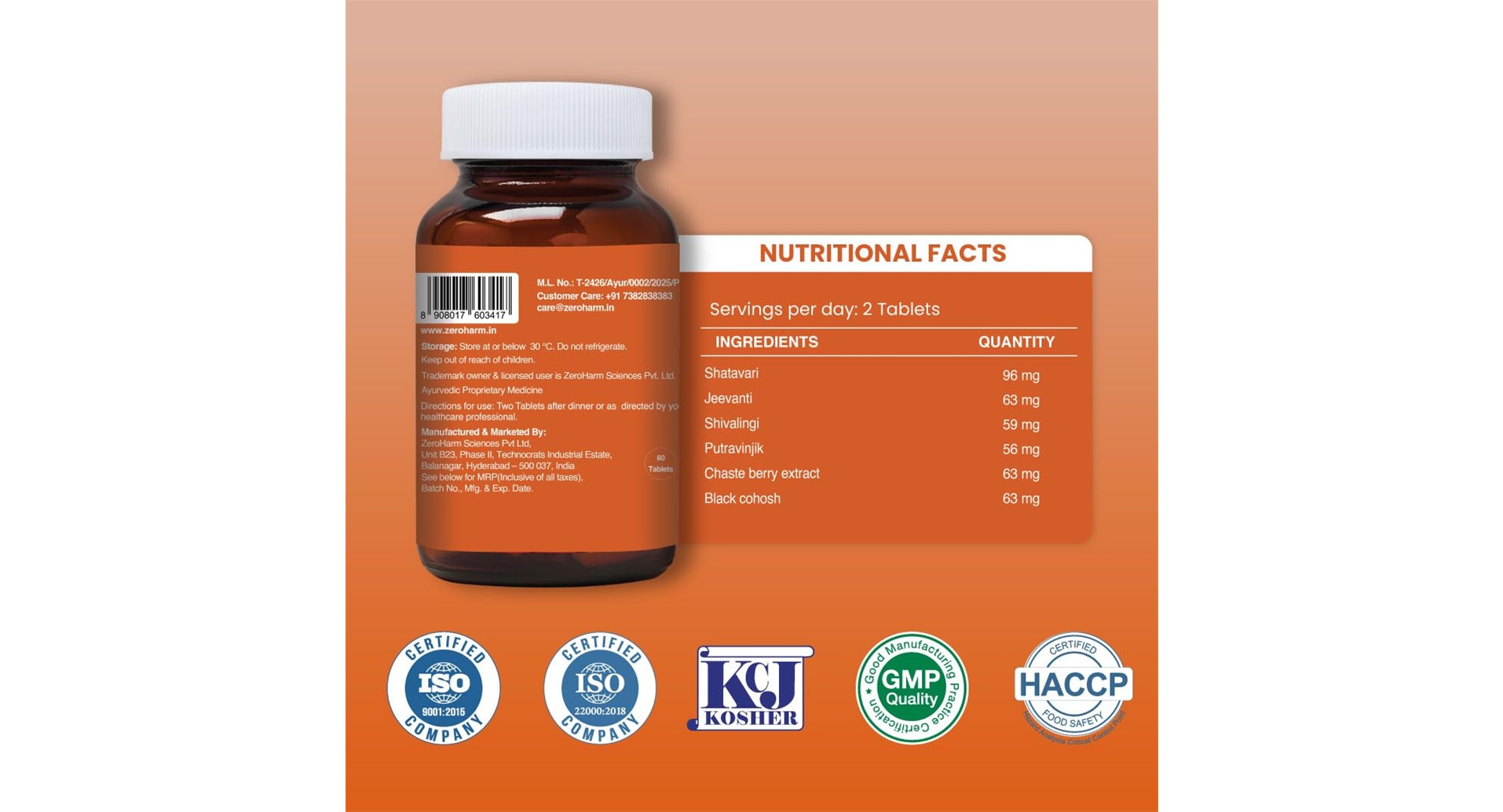 ZEROHARM Narie Fertility Formula Tablets - Image 3