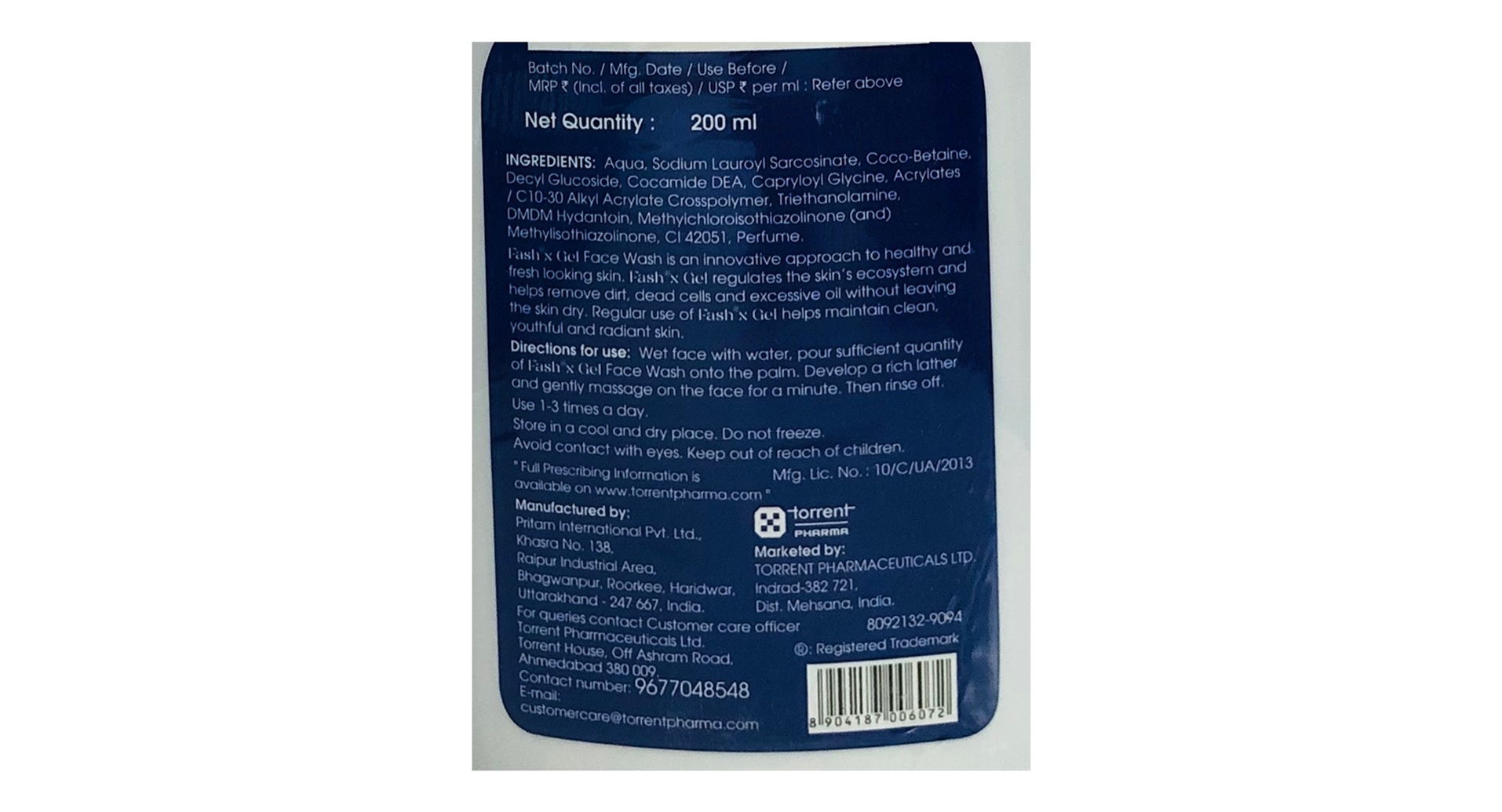 New Fash X Gel Face Wash - Image 3