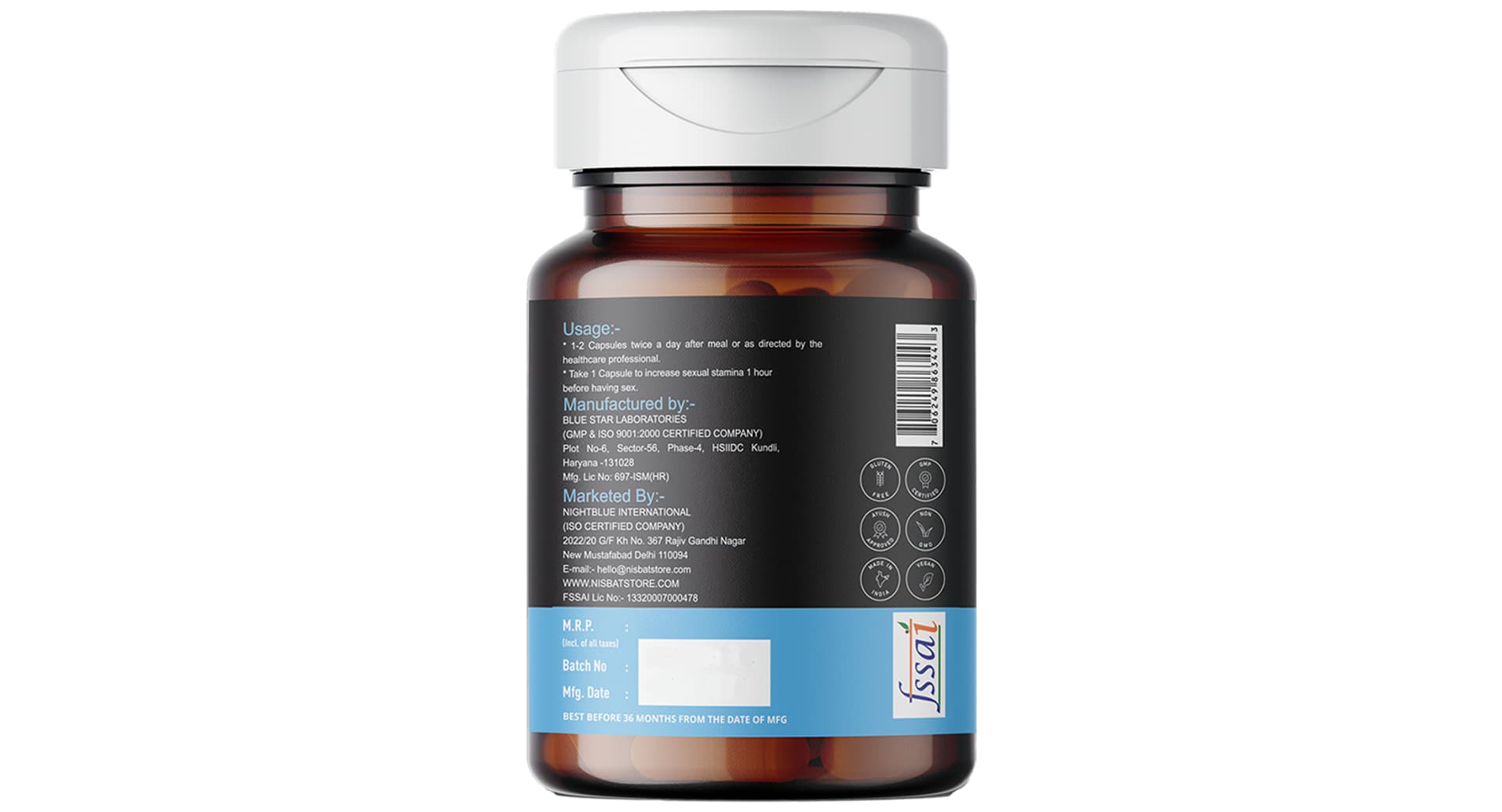 Nisbat Futurherbs Testoros Testosterone Booster Capsule - Image 3