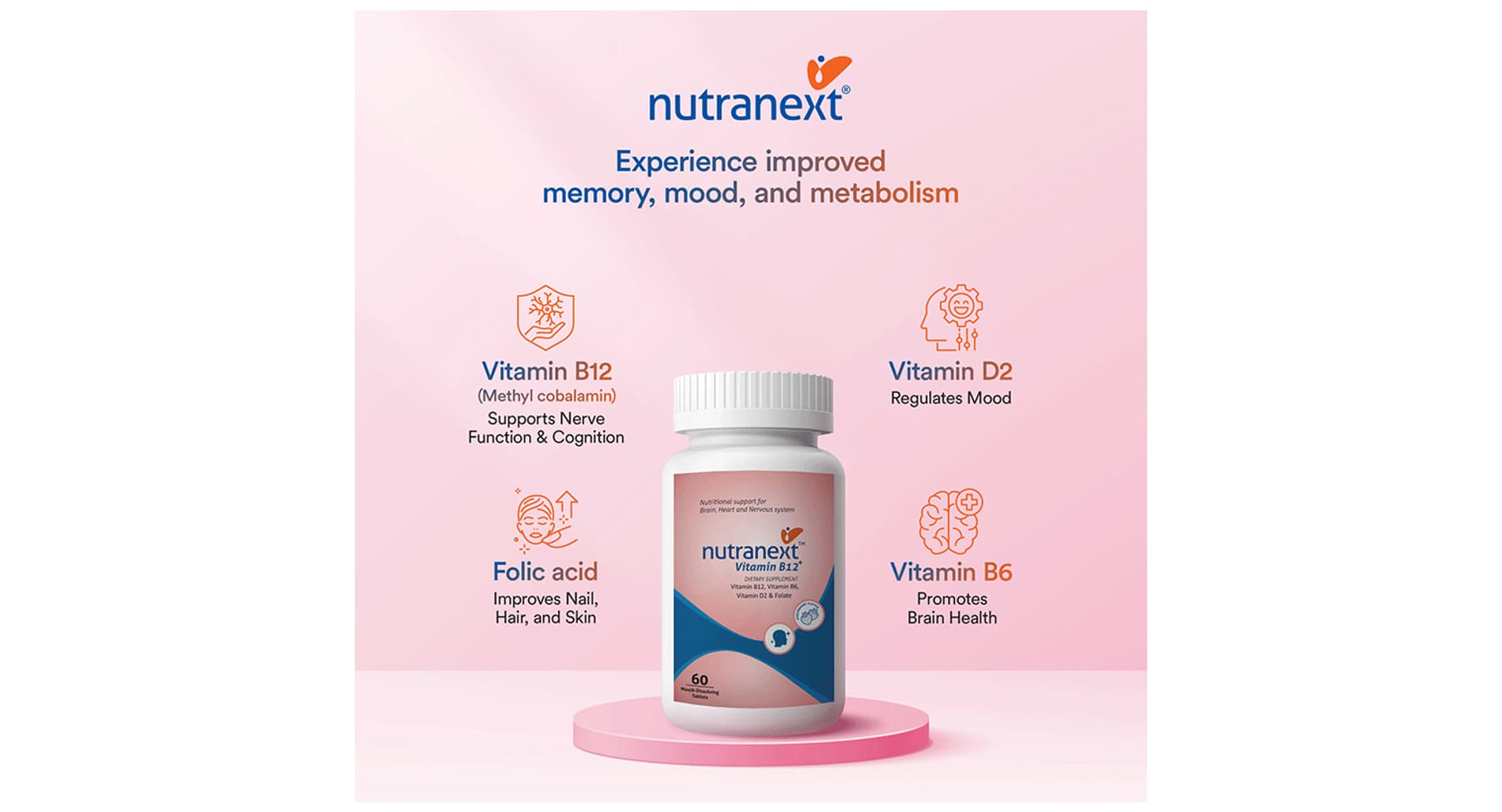 Nutranext Vitamin B12 Plus Tablet MD Strawberry - Image 4