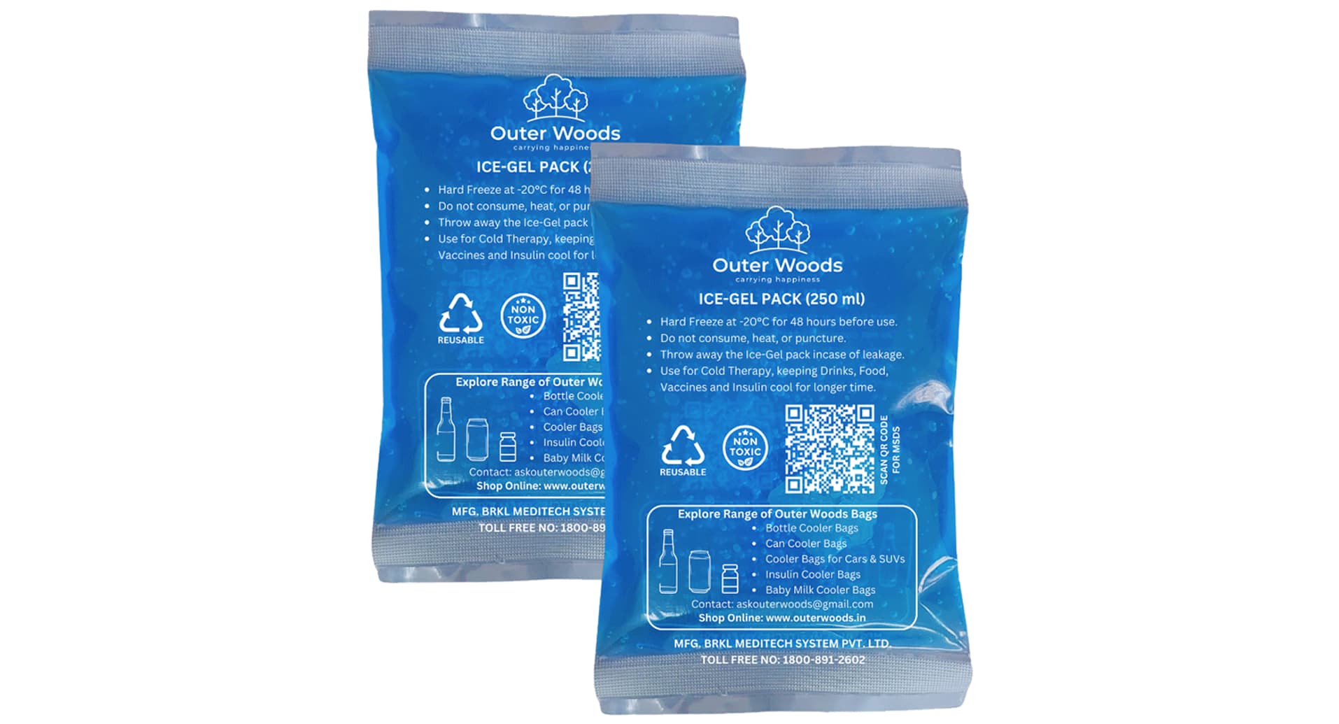Outer Woods Reusable Non-Toxic Ice Gel Pack