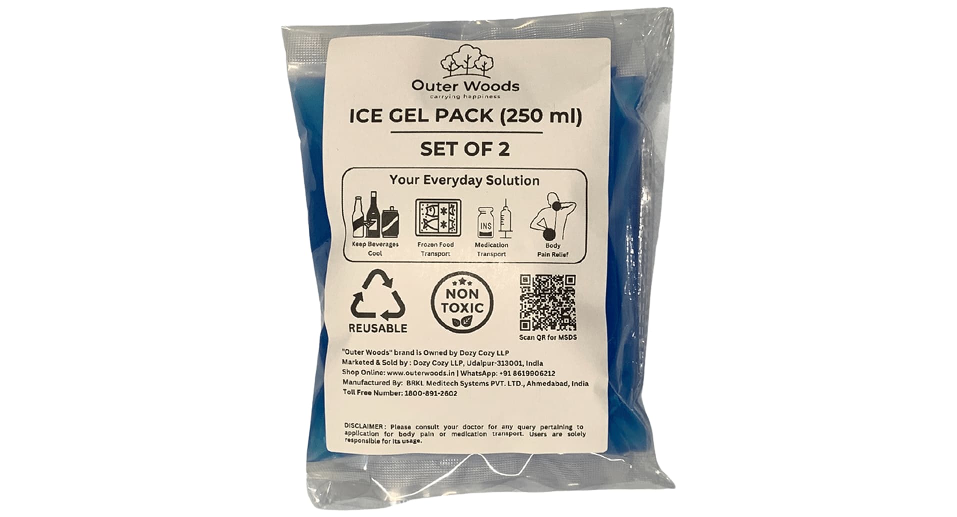 Outer Woods Reusable Non-Toxic Ice Gel Pack - Image 3