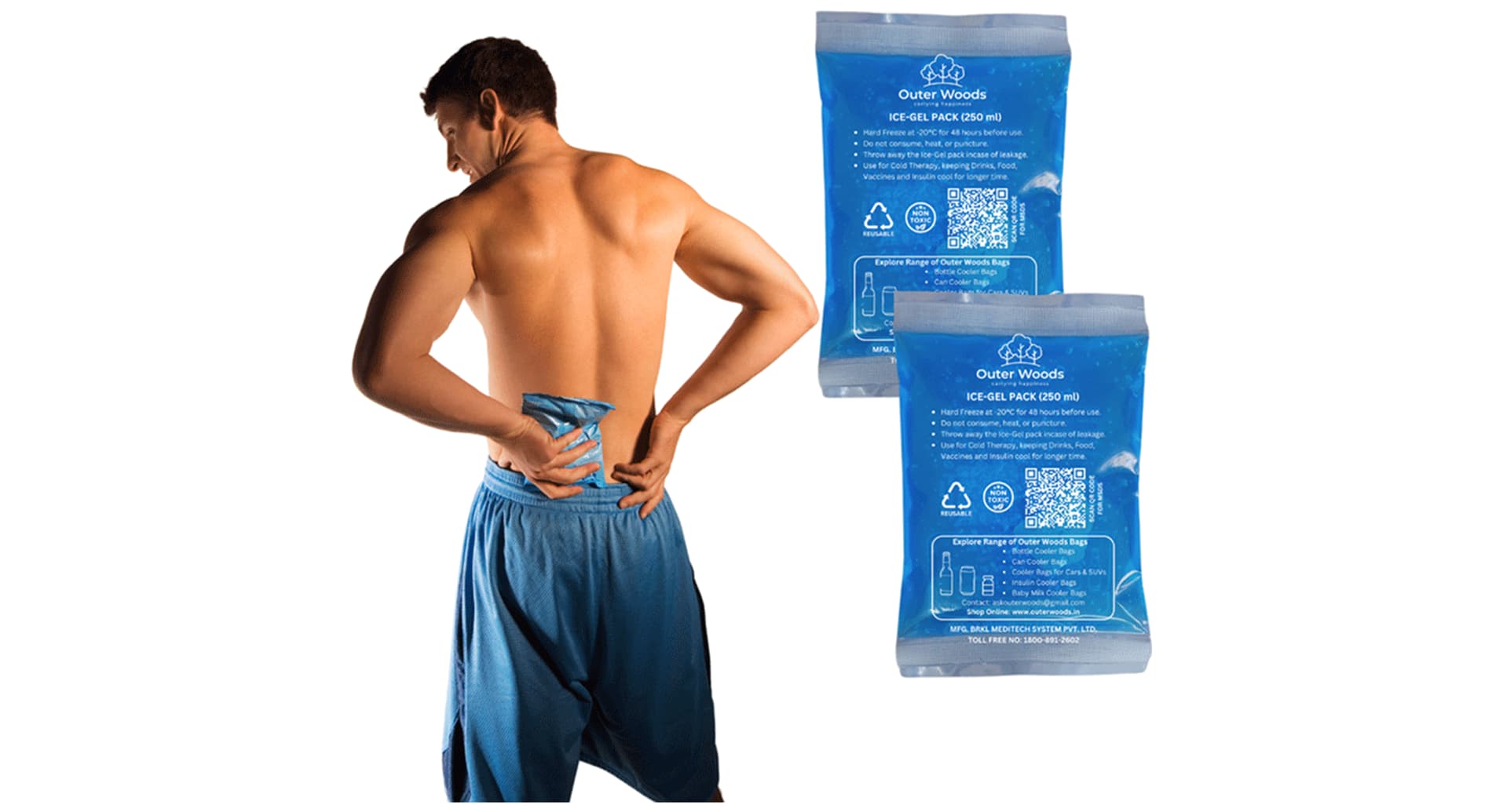 Outer Woods Reusable Non-Toxic Ice Gel Pack - Image 4