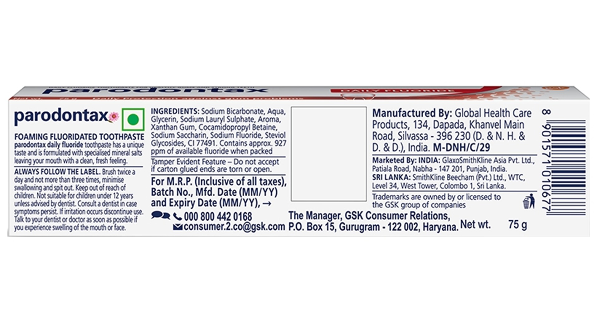 Parodontax Daily Fluoride Toothpaste - Image 4