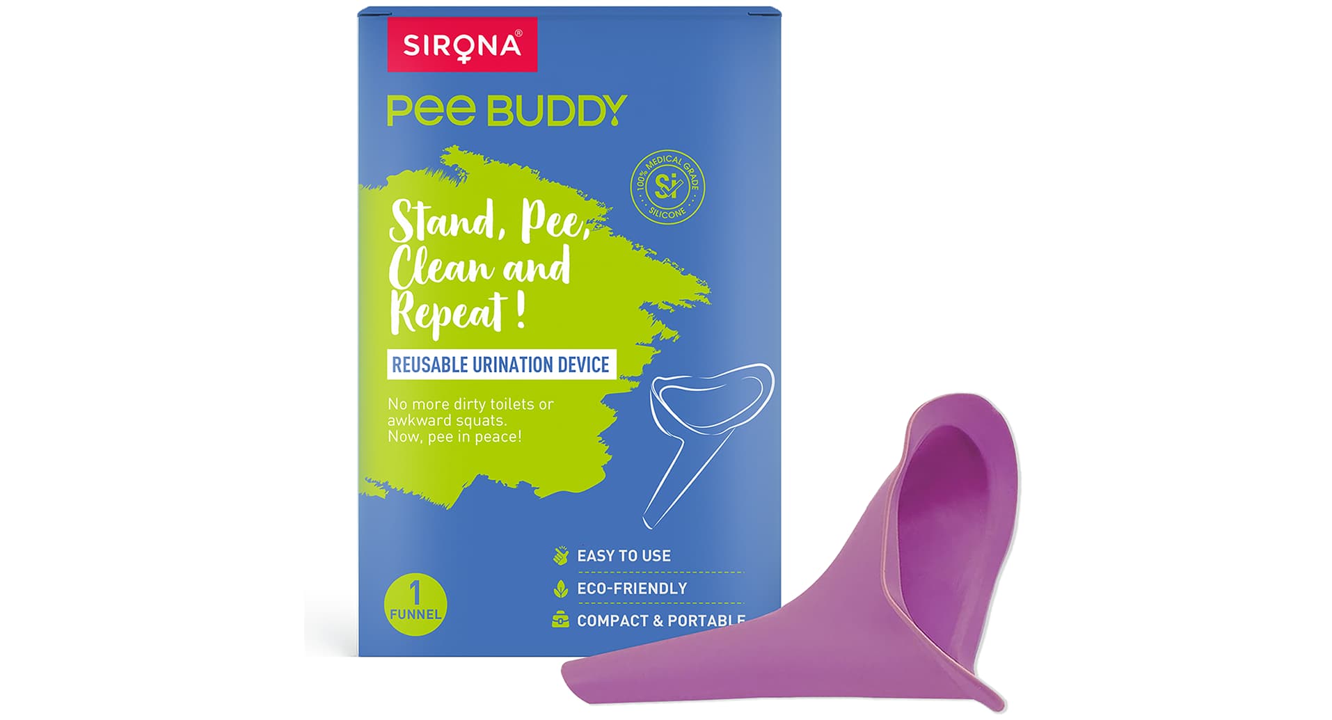 PeeBuddy Stand and Pee Reusable Urination Funnel - Image 3