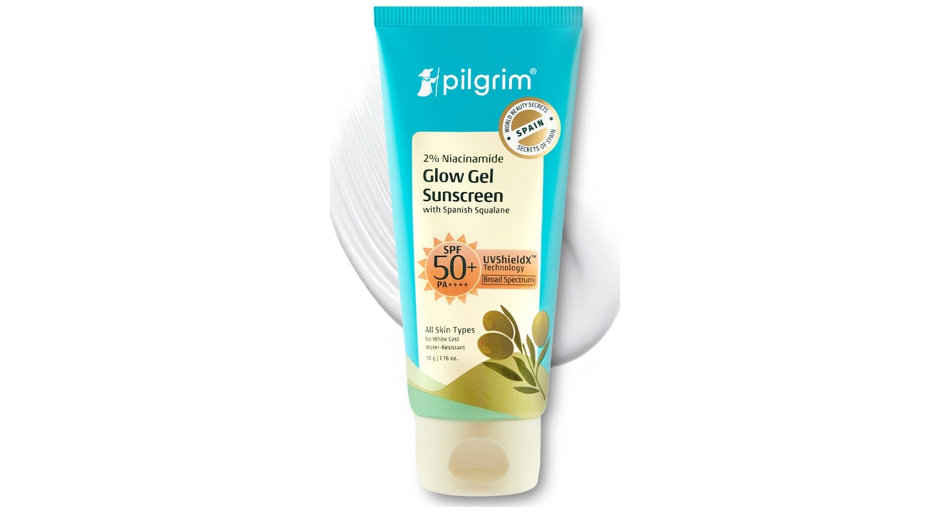 Pilgrim 2% Niacinamide Glow Sunscreen Lotion SPF 50 PA+++ - Image 2