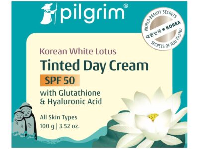 Pilgrim Korean White Lotus Tinted Day Cream SPF 50